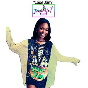 Upcycled Space Jam shirt